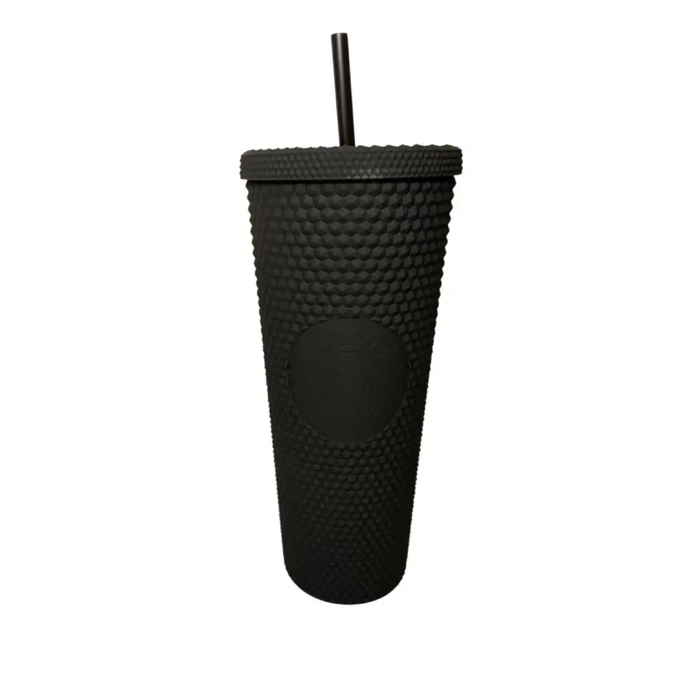 NIB Disney Parks Disneyland Matte Black Starbucks Celebration Tumbler 24oz